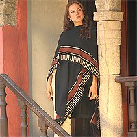 Alpaca wool blend shawl,
