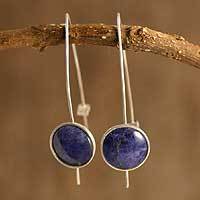 Sodalite drop earrings,