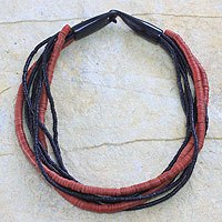 Beaded torsade necklace,