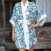 Silk robe,