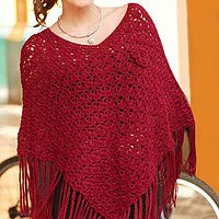 100% alpaca poncho,