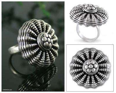 Sterling silver cocktail ring