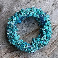 Beaded stretch bracelet,