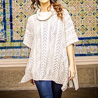 Alpaca blend poncho,