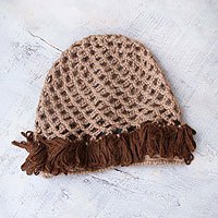 100% alpaca hat,