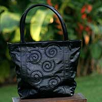 Leather handbag Starry Night Brazil