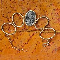 Brazilian drusy agate bracelet,
