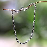 Sterling silver chain necklace,