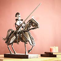 Auto parts sculpture Gallant Knight Peru