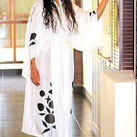 Silk robe,