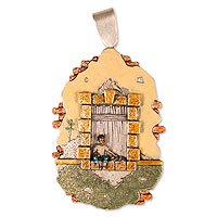 Sterling silver pendant,