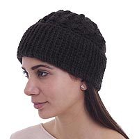 100% alpaca hat,