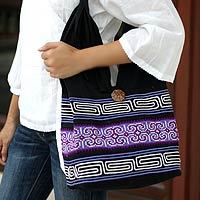 Cotton shoulder bag,