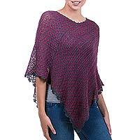 Alpaca blend poncho,