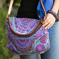 Cotton shoulder bag,