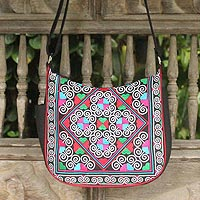 Cotton shoulder bag Hill Tribe Kaleidoscope Thailand