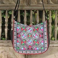 Cotton shoulder bag,