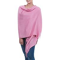 Alpaca and silk shawl,
