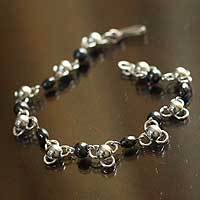 Amatite opal link bracelet,