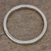 Sterling silver bangle bracelet,
