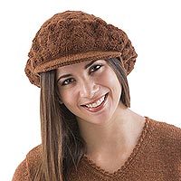 100% alpaca hat,