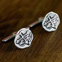 Sterling silver cufflinks,