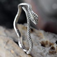 Sterling silver bangle bracelet,