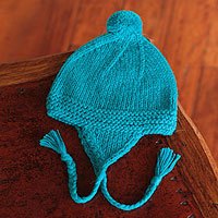 Alpaca blend chullo hat,