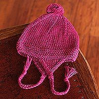 Alpaca blend chullo hat,