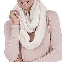 Alpaca blend infinity scarf,