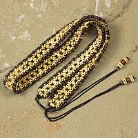 Coconut shell belt,