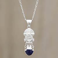 Sodalite pendant necklace,
