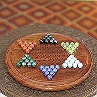 Wood Chinese checkers,