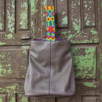 Leather backpack handbag Comitan Mexico