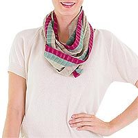 Cotton infinity scarf,