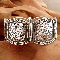 Sterling silver wristband bracelet,