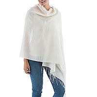 Alpaca and silk shawl,