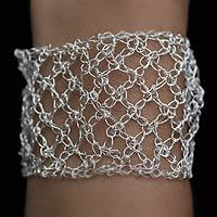 Sterling silver wristband bracelet,