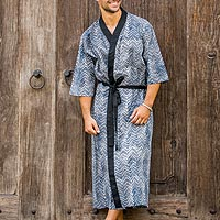 Men s cotton robe Kuta Waves Indonesia