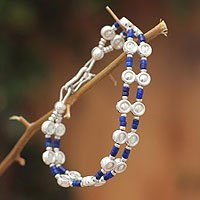 Lapis lazuli wristband bracelet,