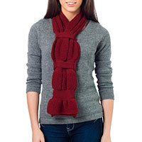 100% alpaca scarf,