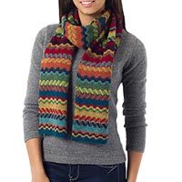 100% alpaca scarf,
