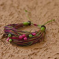 Cotton wristband bracelet,