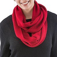 100% alpaca infinity scarf,
