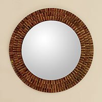 Mosaic glass mirror,
