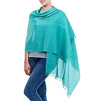 Alpaca and silk shawl,