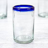 Juice glasses Cobalt Way set of 6 Mexico