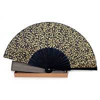 Silk batik fan,