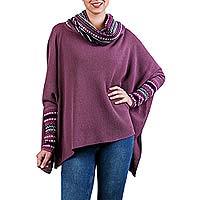 100% alpaca poncho,