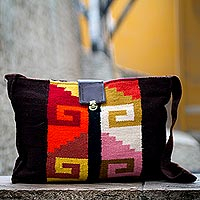 Wool shoulder bag Inca Dawn Peru